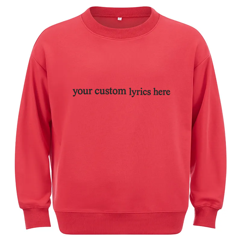 Maturelion Custom Lyrics Cotton Sweatshirt