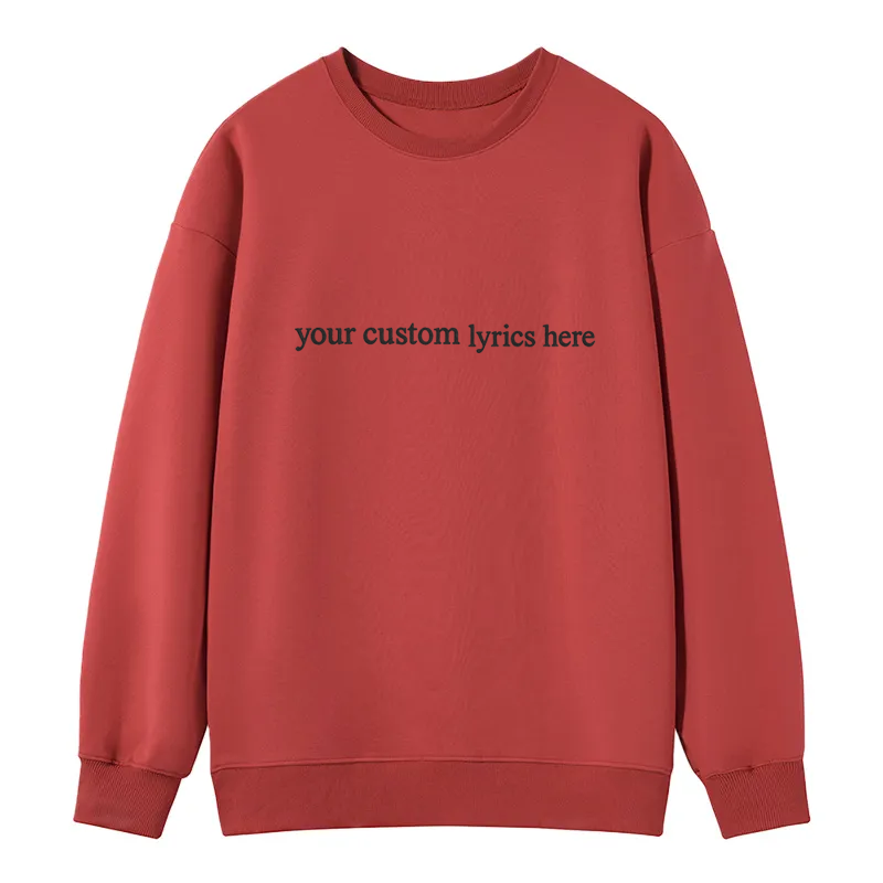 Maturelion Custom Lyrics Cotton Sweatshirt