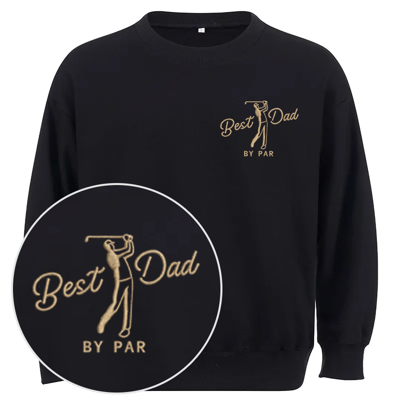 Maturelion Best Dad By Par Cotton Sweatshirt