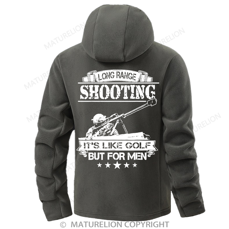 Maturelion Men's Hoodie 308 Because Rocks Aren'T Effective At 700 Meters Double-Sided Fleece Hoodie