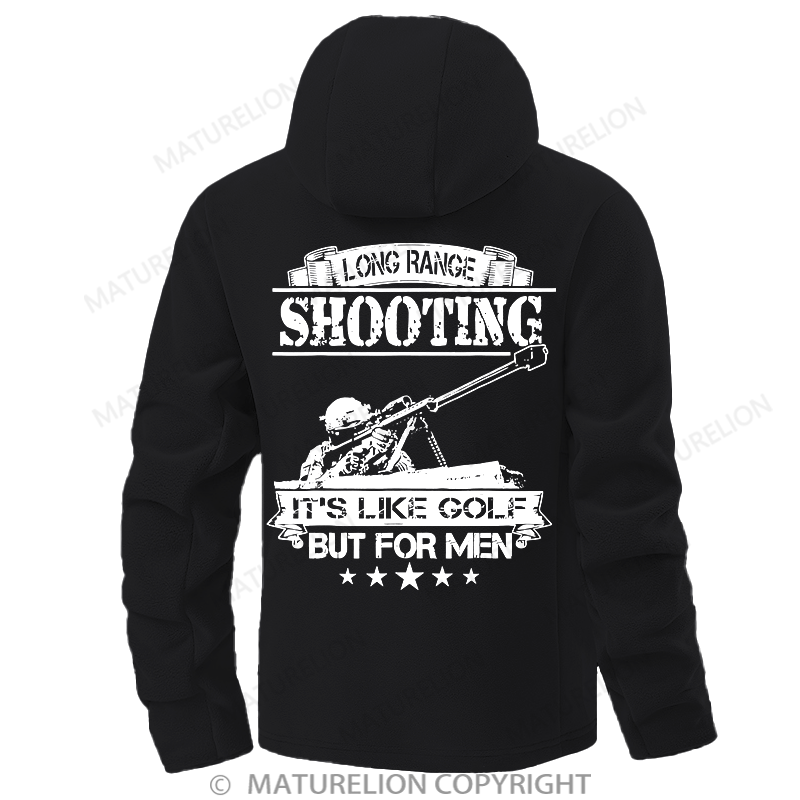 Maturelion Men's Hoodie 308 Because Rocks Aren'T Effective At 700 Meters Double-Sided Fleece Hoodie