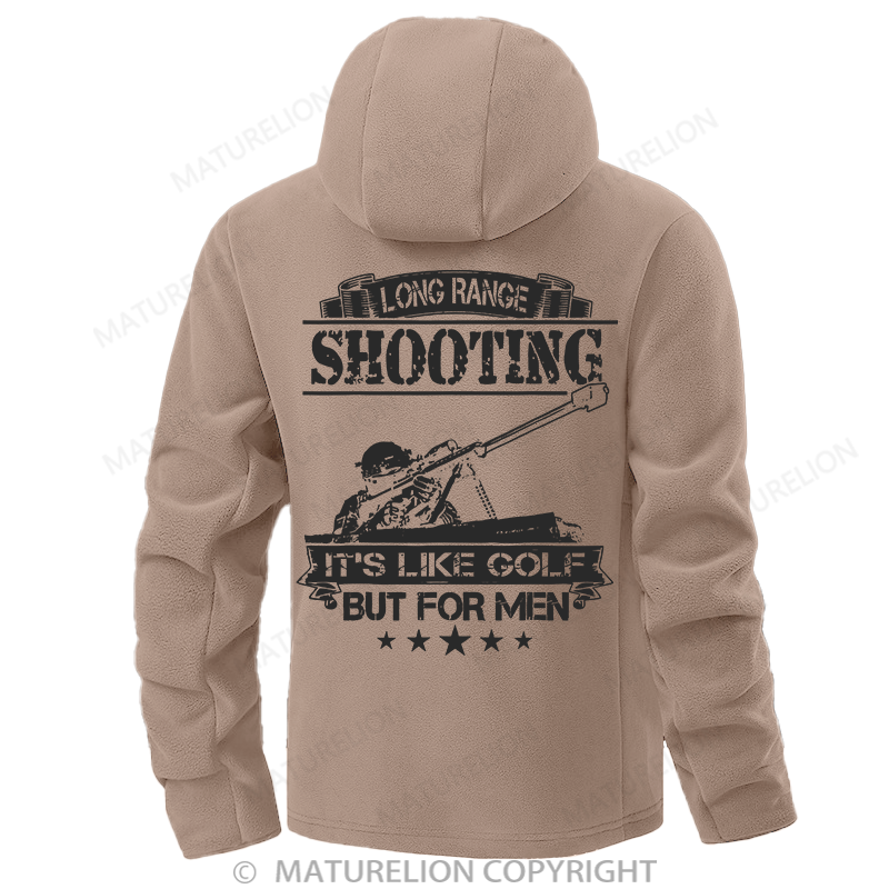 Maturelion Men's Hoodie 308 Because Rocks Aren'T Effective At 700 Meters Double-Sided Fleece Hoodie