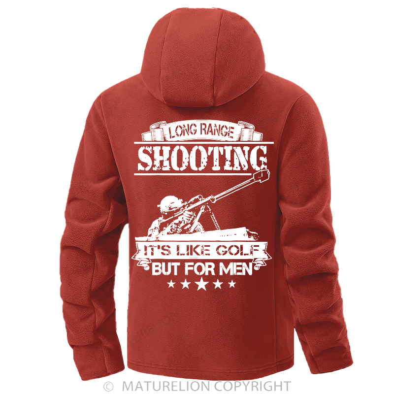 Maturelion Men's Hoodie 308 Because Rocks Aren'T Effective At 700 Meters Double-Sided Fleece Hoodie