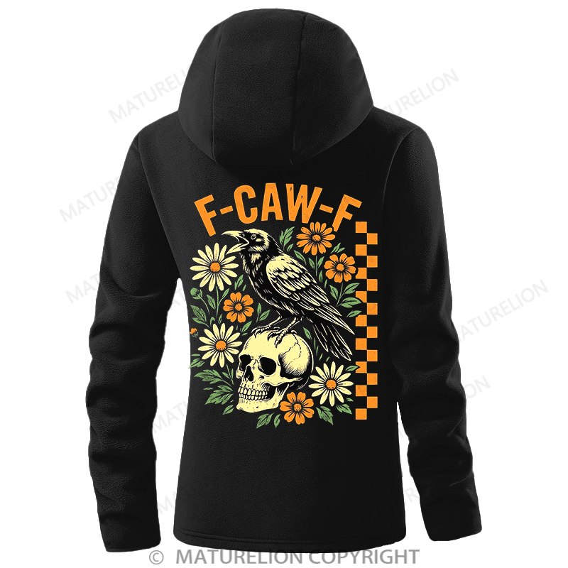 Maturelion Women's Hoodie F-CAW-F Double-Sided Fleece Hoodie