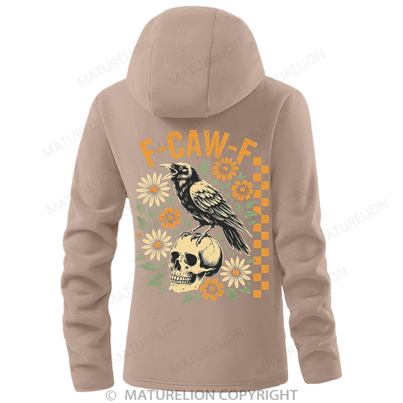 Maturelion Women's Hoodie F-CAW-F Double-Sided Fleece Hoodie