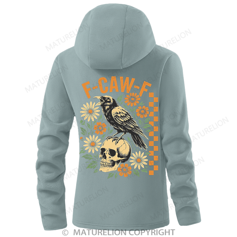 Maturelion Women's Hoodie F-CAW-F Double-Sided Fleece Hoodie