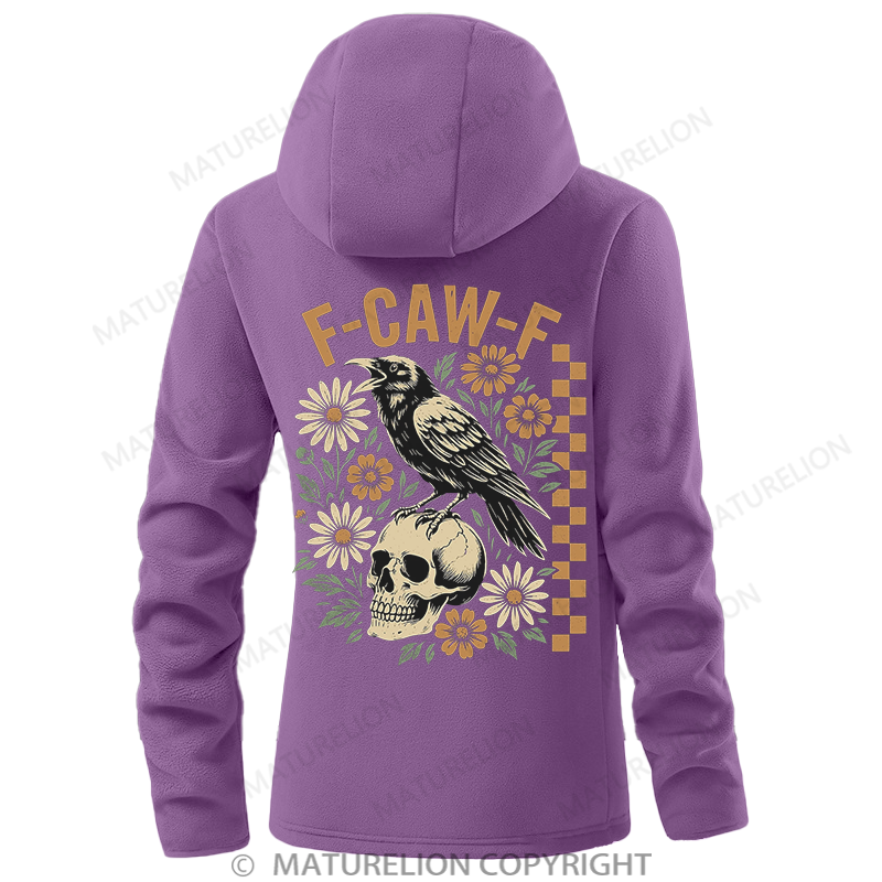 Maturelion Women's Hoodie F-CAW-F Double-Sided Fleece Hoodie