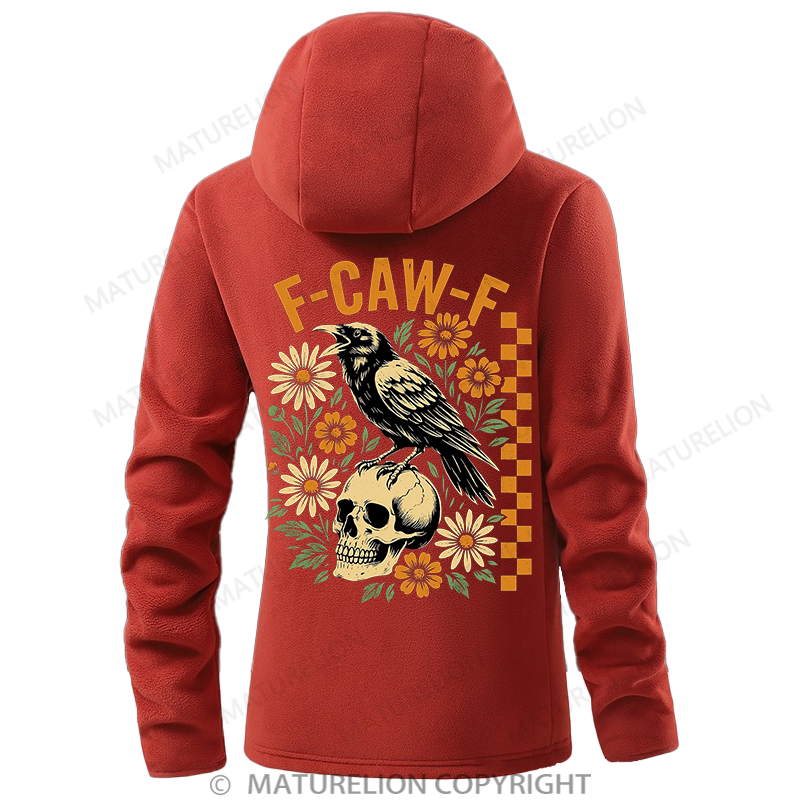 Maturelion Women's Hoodie F-CAW-F Double-Sided Fleece Hoodie