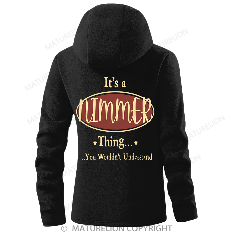 Maturelion Women's Hoodie It's A Your Name Thing You Wouldn't Understand Double-Sided Fleece Hoodie