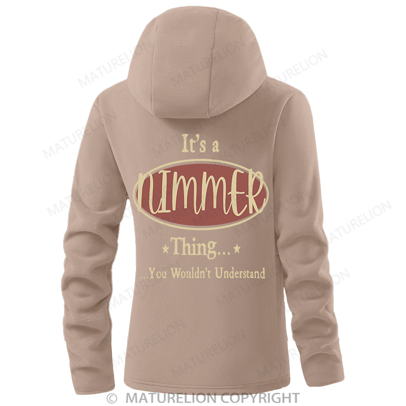 Maturelion Women's Hoodie It's A Your Name Thing You Wouldn't Understand Double-Sided Fleece Hoodie