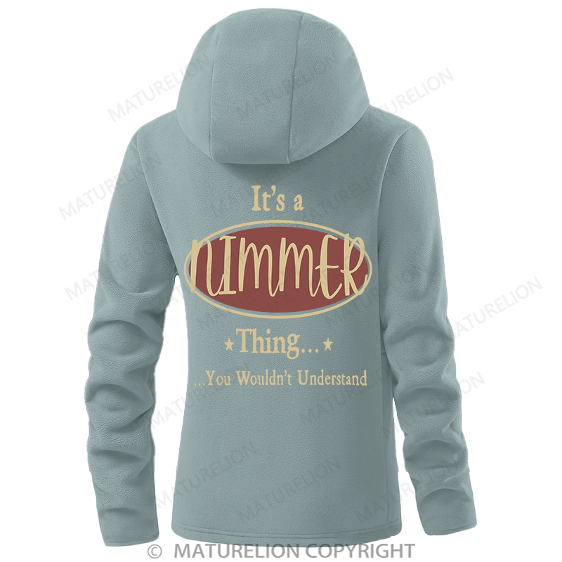 Maturelion Women's Hoodie It's A Your Name Thing You Wouldn't Understand Double-Sided Fleece Hoodie