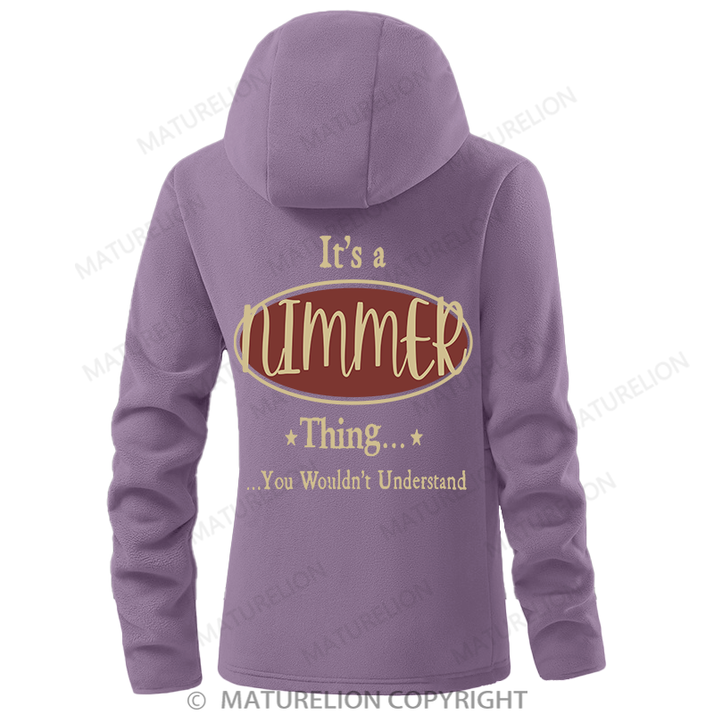 Maturelion Women's Hoodie It's A Your Name Thing You Wouldn't Understand Double-Sided Fleece Hoodie