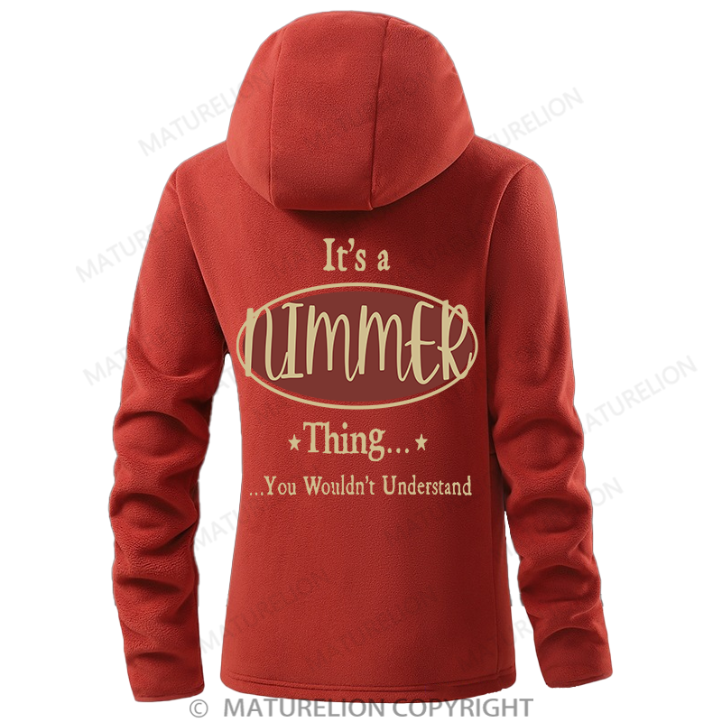 Maturelion Women's Hoodie It's A Your Name Thing You Wouldn't Understand Double-Sided Fleece Hoodie