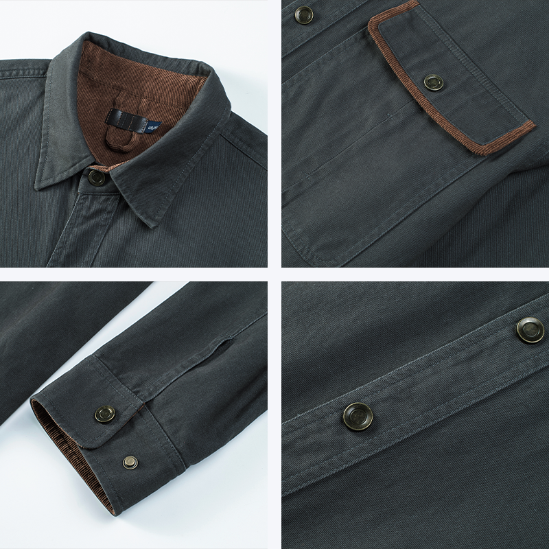 Maturelion Men's Work Shirt Boomstick Work Shirt Jacket