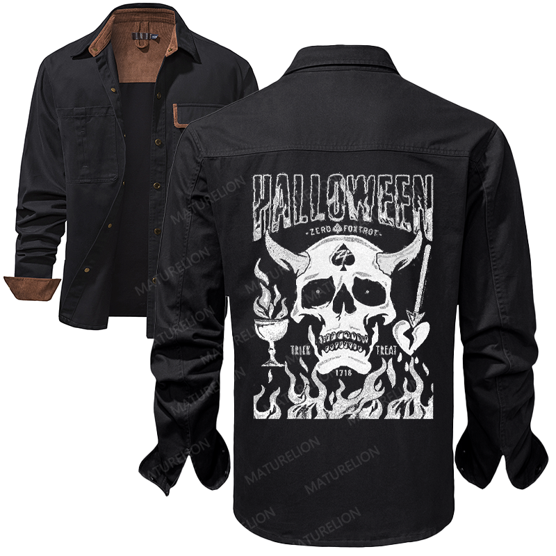 Maturelion Men's Work Shirt No Quarter Work Shirt Jacket