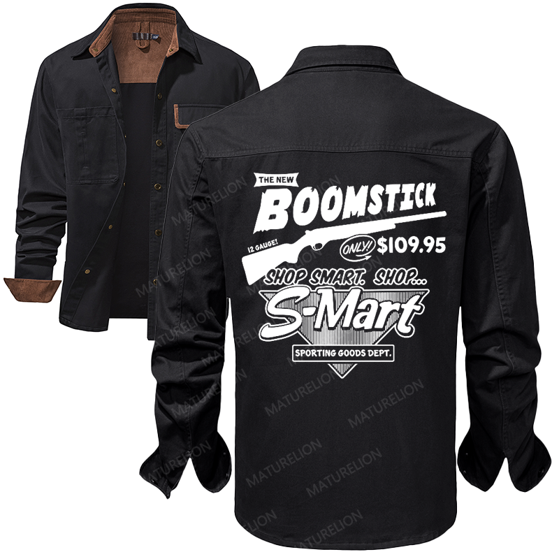 Maturelion Men's Work Shirt Boomstick Work Shirt Jacket