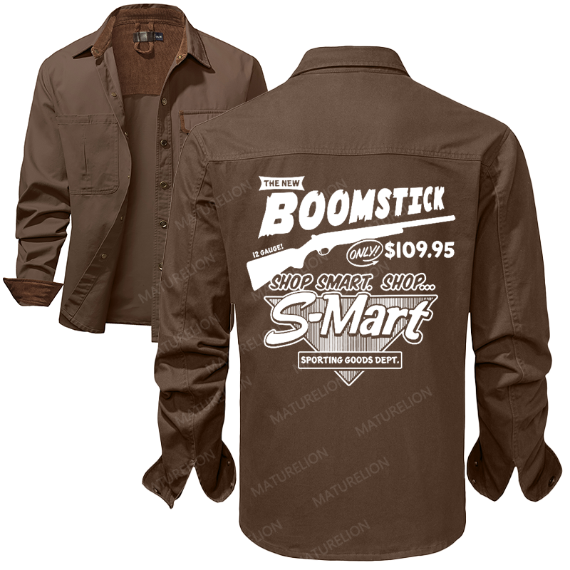 Maturelion Men's Work Shirt Boomstick Work Shirt Jacket