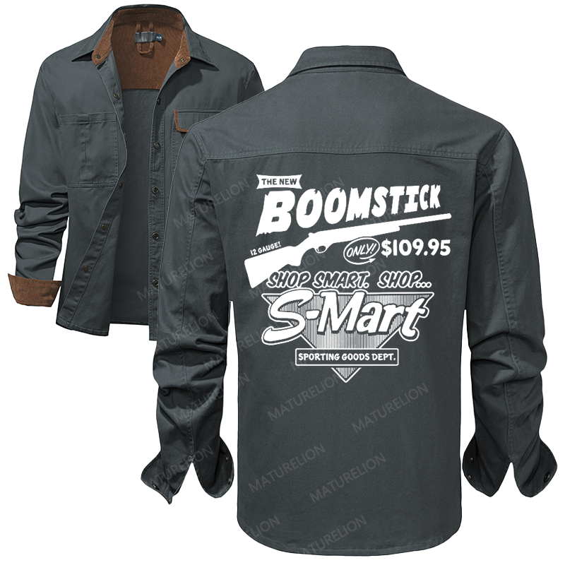 Maturelion Men's Work Shirt Boomstick Work Shirt Jacket