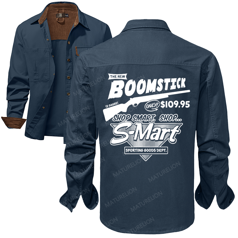 Maturelion Men's Work Shirt Boomstick Work Shirt Jacket