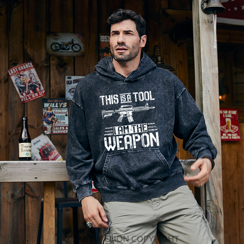 Maturelion Men's Hoodies 2nd Amendment Washed Hoodie