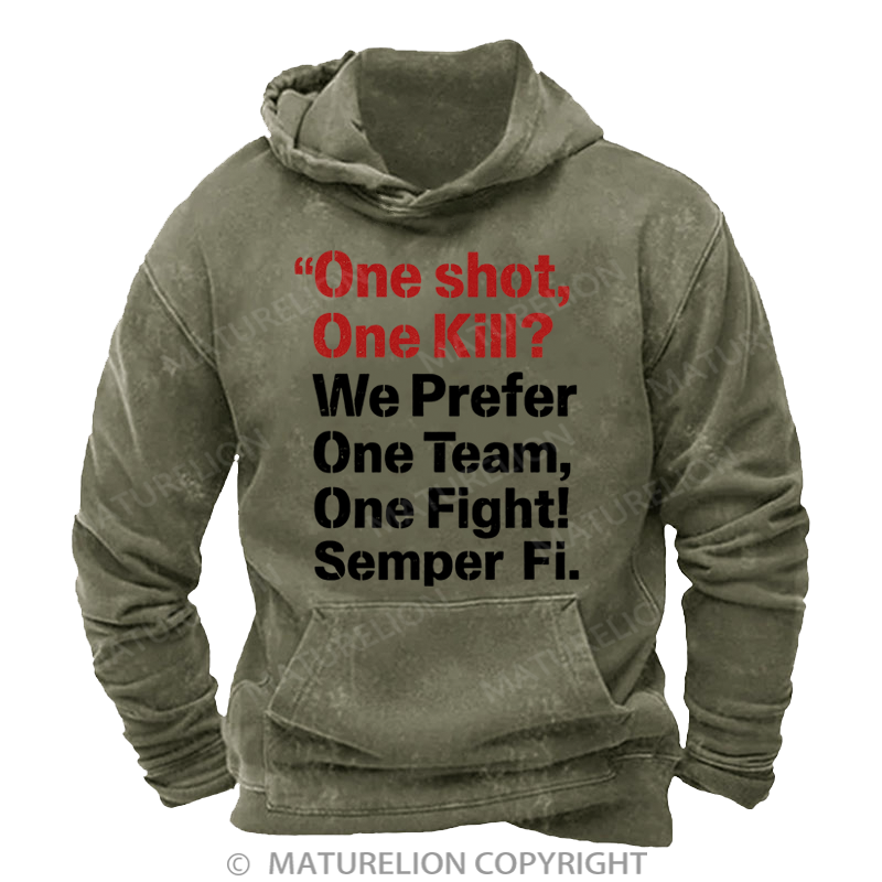Maturelion Men's Hoodies 250th Anniversary Washed Hoodie