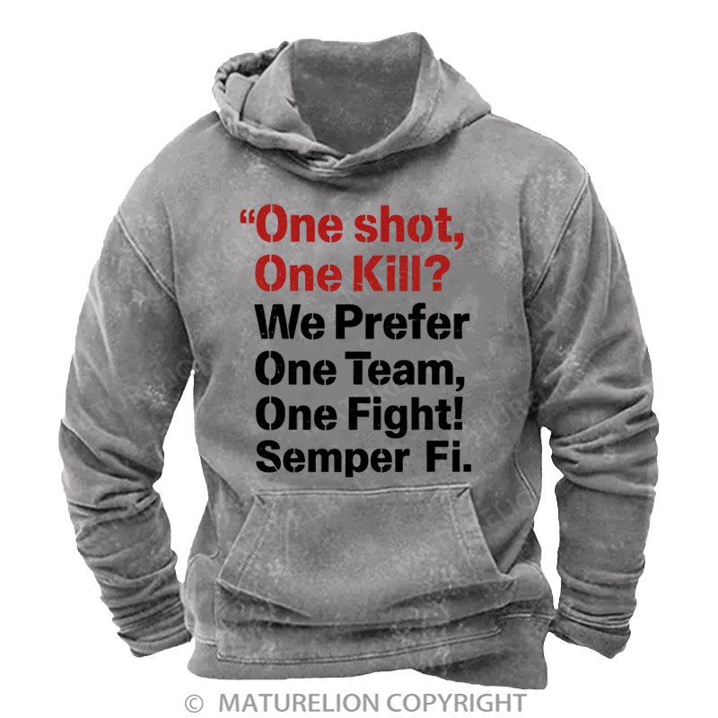 Maturelion Men's Hoodies 250th Anniversary Washed Hoodie
