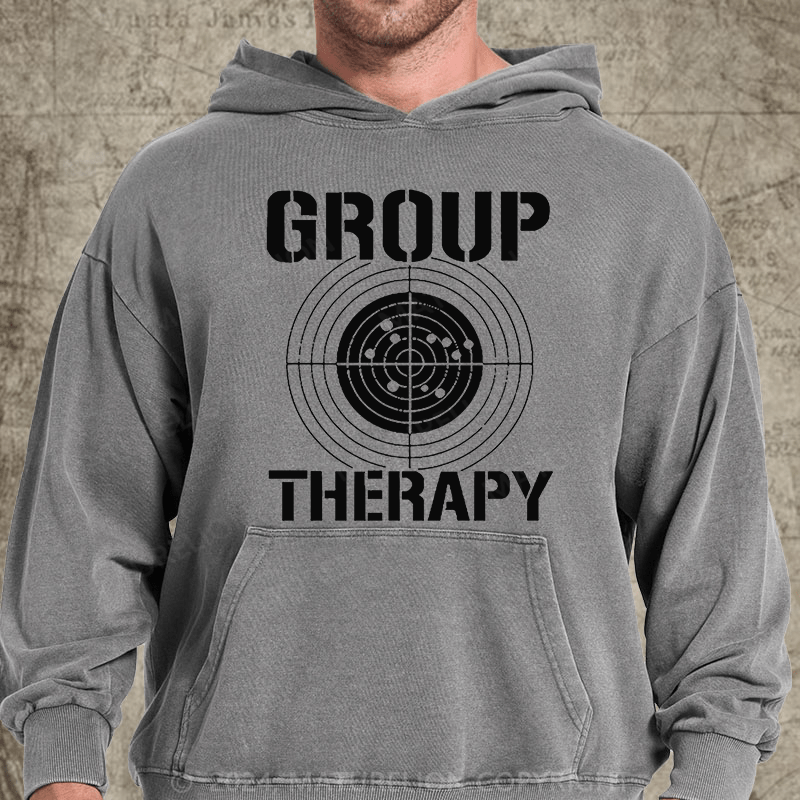 Maturelion Group Therapy DTG Printing Washed Custom Hoodie