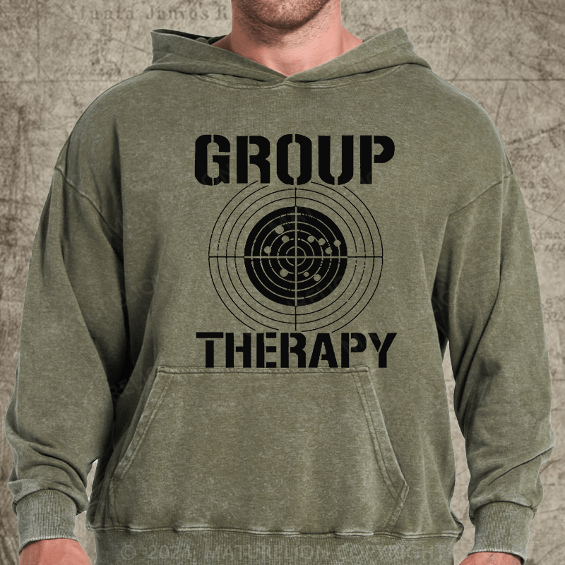 Maturelion Group Therapy DTG Printing Washed Custom Hoodie