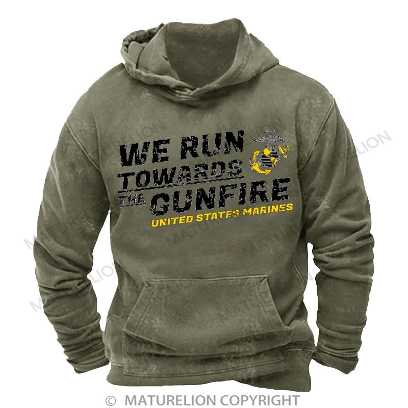 Maturelion Towards The Gunfire Washed Hoodie Sale-Maturelion