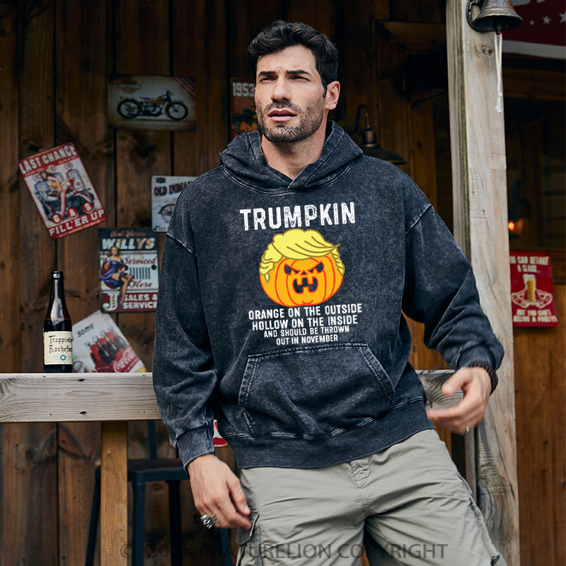 Maturelion Men's Hoodie   Washed Hoodie