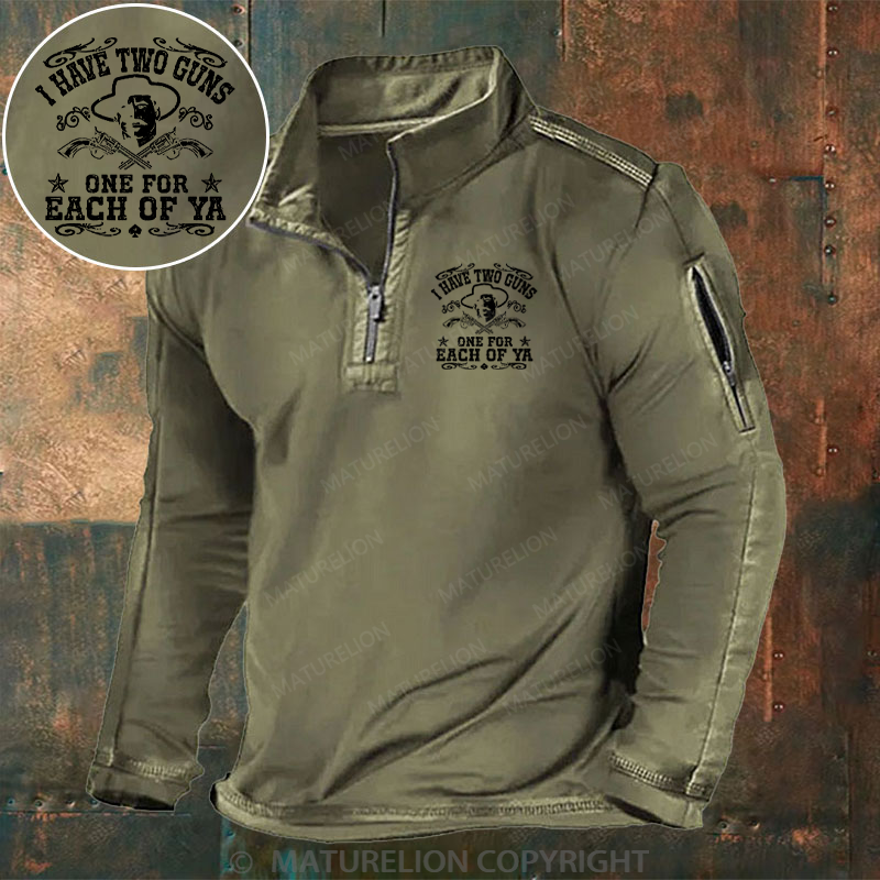 Maturelion Men's Henley Shirt Doc Holliday One for Each of Ya Henley Shirt