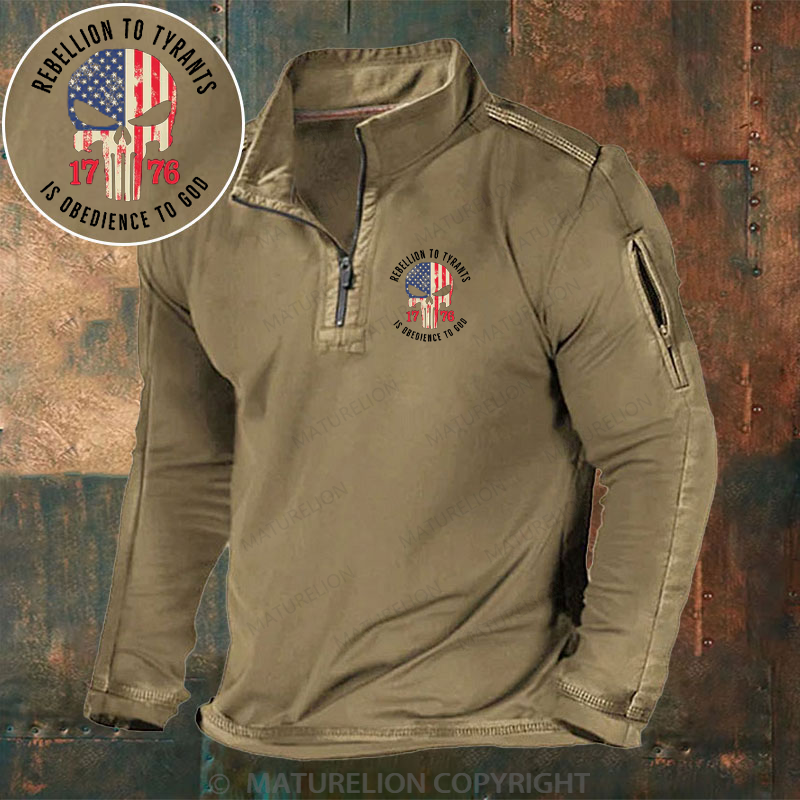 Maturelion Men's Henley Shirt Rebellion To Tyrants Henley Shirt