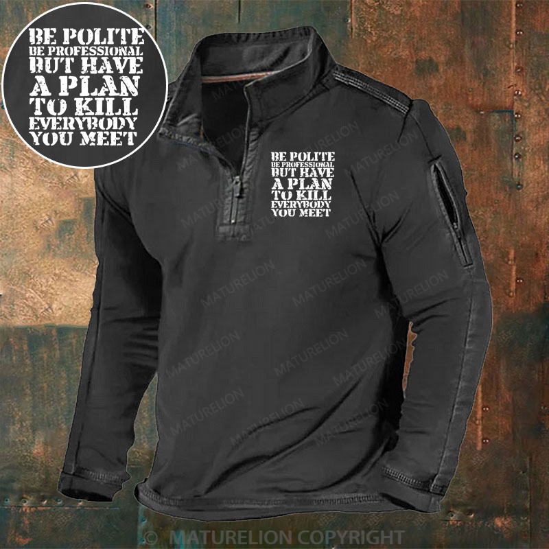 Maturelion Men's Henley Shirt Plan Behind the Smile Henley Shirt