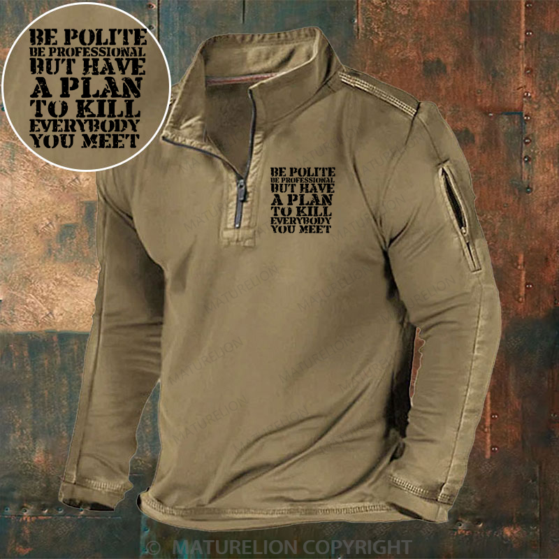 Maturelion Men's Henley Shirt Plan Behind the Smile Henley Shirt