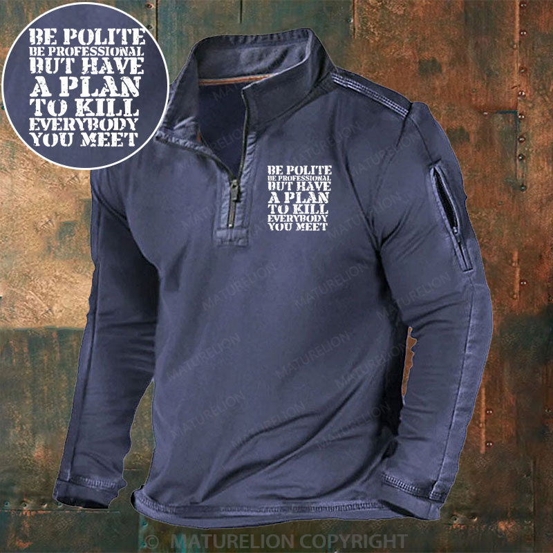 Maturelion Men's Henley Shirt Plan Behind the Smile Henley Shirt