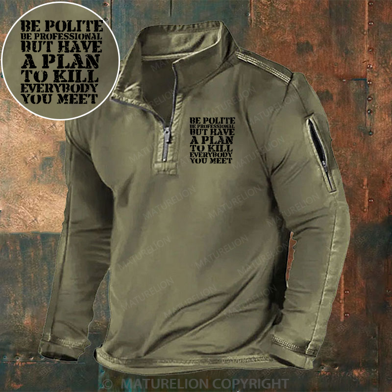 Maturelion Men's Henley Shirt Plan Behind the Smile Henley Shirt