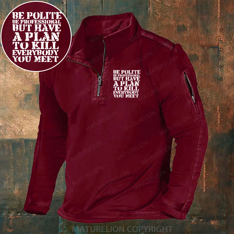 Maturelion Men's Henley Shirt Plan Behind the Smile Henley Shirt