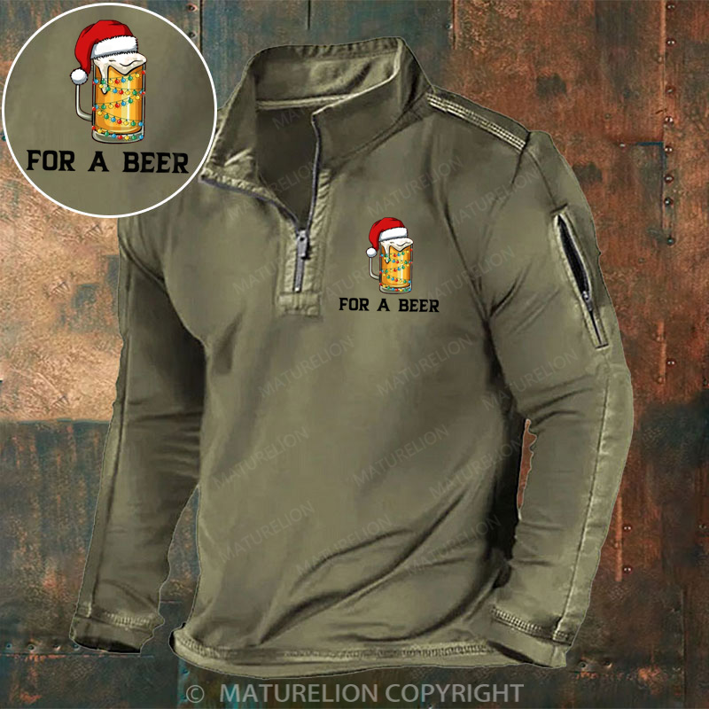 Maturelion Men's Henley Shirt For a Beer Henley Shirt