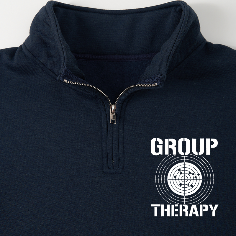 Maturelion Men's Sweatshirt Group Therapy Half Zip Fleece Sweatshirt