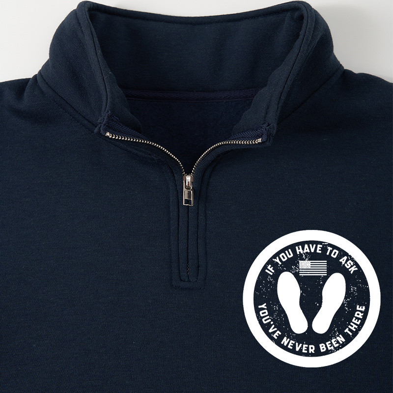 Maturelion Men's Sweatshirt If You Have To Ask Half Zip Fleece Sweatshirt