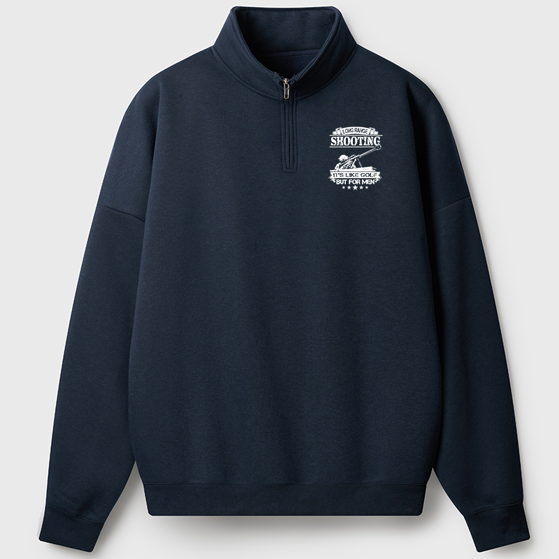 Maturelion Men's Sweatshirt 308 Because Rocks Aren'T Effective At 700 Meters Half Zip Fleece Sweatshirt