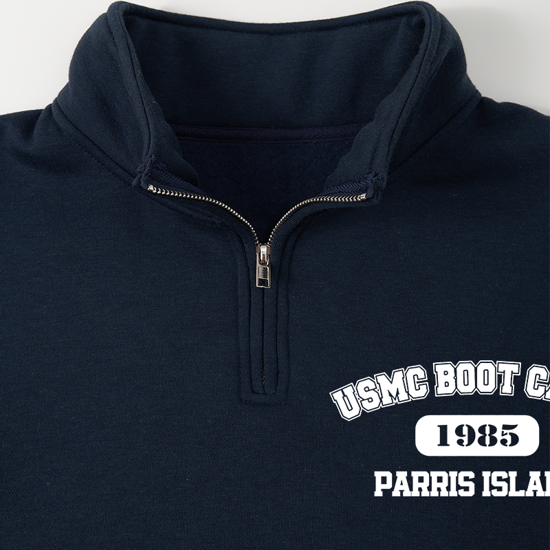 Men's Sweatshirt Boot Camp Half Zip Fleece Sweatshirt