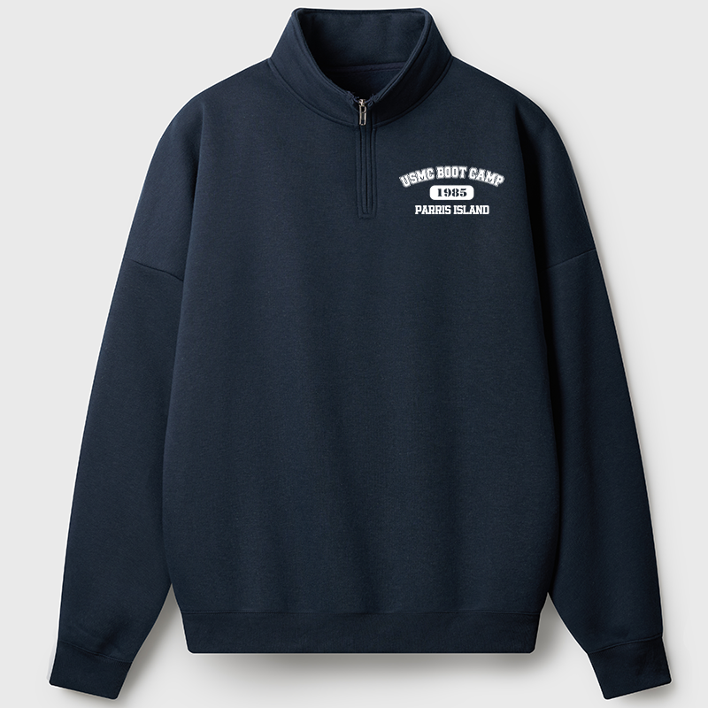 Men's Sweatshirt Boot Camp Half Zip Fleece Sweatshirt