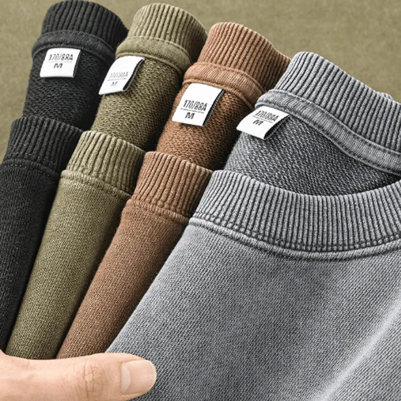 Maturelion Men's Sweatshirt Now I Have a Machine Gun Ho Ho Ho Christmas Washed Sweatshirt