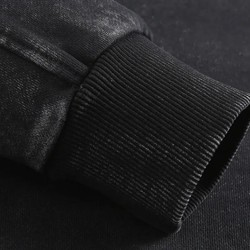 Maturelion Men's Sweatshirt Now I Have a Machine Gun Ho Ho Ho Christmas Washed Sweatshirt