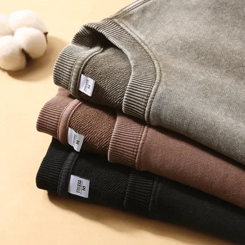 Maturelion Men's Sweatshirt Now I Have a Machine Gun Ho Ho Ho Christmas Washed Sweatshirt