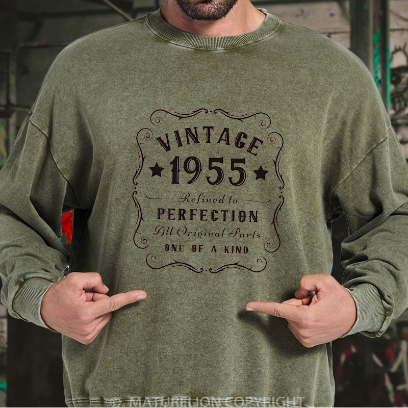 Maturelion 70th Birthday Gift Washed Sweatshirt