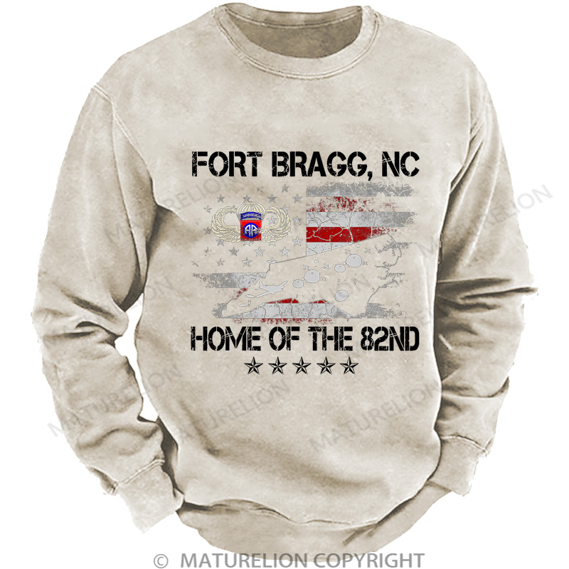 Maturelion Men's Sweatshirt Veterans Day Essential DTG Washed Sweatshirt