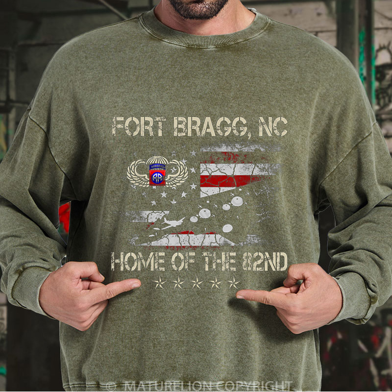 Maturelion Men's Sweatshirt Veterans Day Essential DTG Washed Sweatshirt