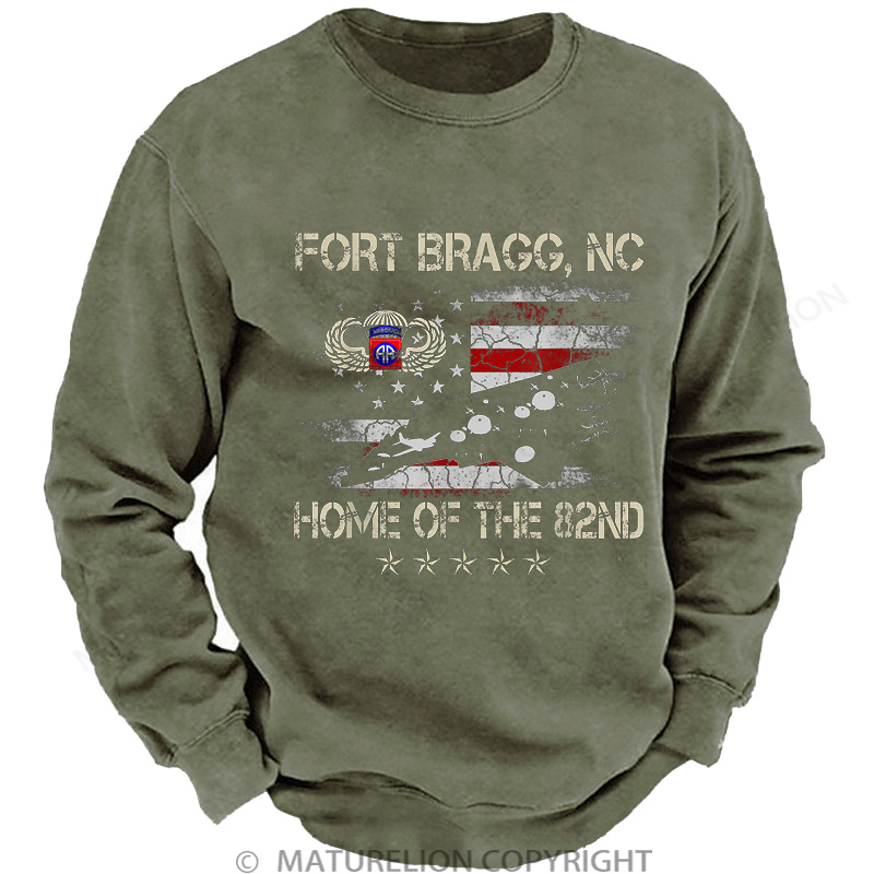 Maturelion Men's Sweatshirt Veterans Day Essential DTG Washed Sweatshirt